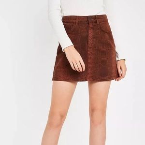 Urban Outfitters BDG Brick Snake Print Denim Mini Skirt Women’s Size X-Small